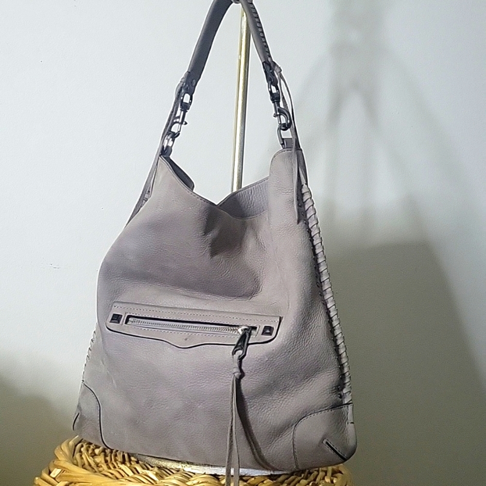 Rebecca Minkoff Gray Hobo Bag with Casual Elegance